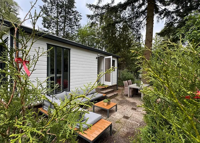 公寓 Ruim En Luxe Chalet Privetuin - Park 'de Ijsvogel'